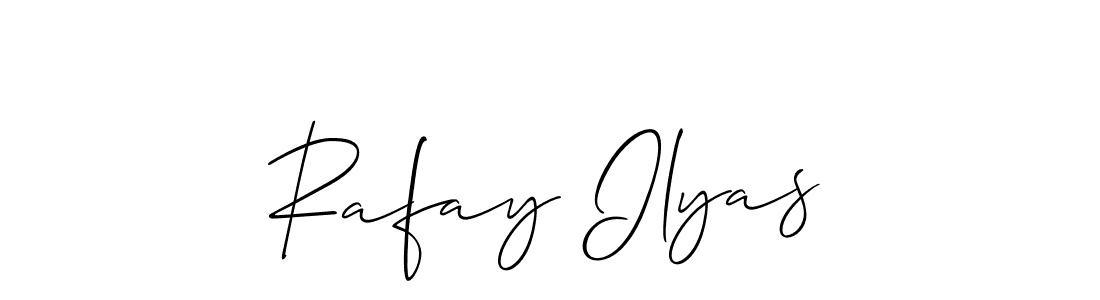 Make a short Rafay Ilyas signature style. Manage your documents anywhere anytime using Allison_Script. Create and add eSignatures, submit forms, share and send files easily. Rafay Ilyas signature style 2 images and pictures png