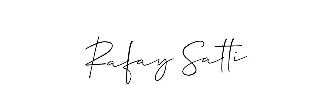 This is the best signature style for the Rafay Satti name. Also you like these signature font (Allison_Script). Mix name signature. Rafay Satti signature style 2 images and pictures png