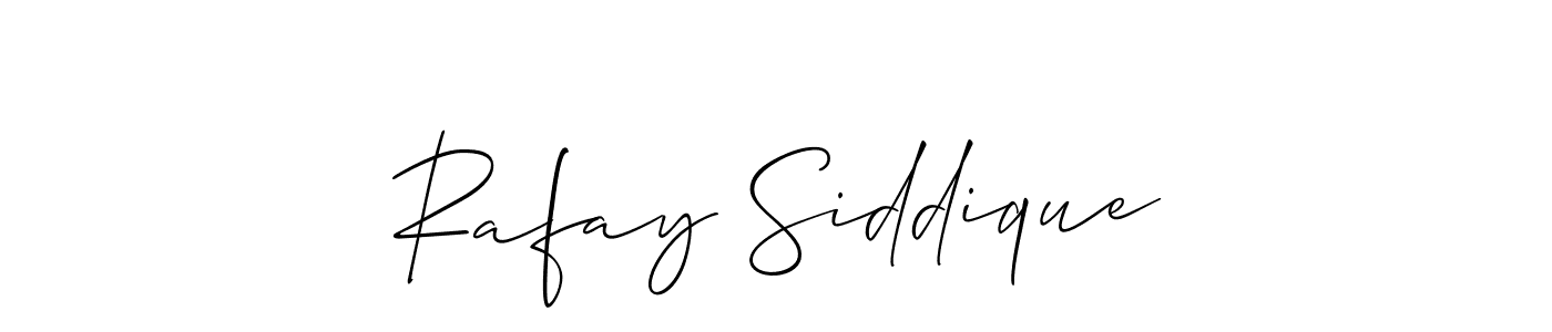 Also we have Rafay Siddique name is the best signature style. Create professional handwritten signature collection using Allison_Script autograph style. Rafay Siddique signature style 2 images and pictures png
