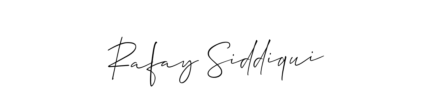 Also You can easily find your signature by using the search form. We will create Rafay Siddiqui name handwritten signature images for you free of cost using Allison_Script sign style. Rafay Siddiqui signature style 2 images and pictures png