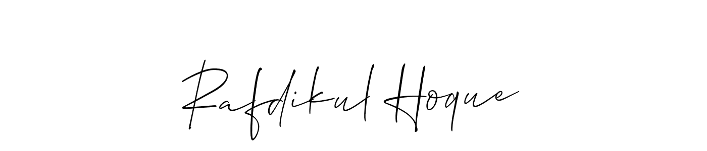 Make a beautiful signature design for name Rafdikul Hoque. With this signature (Allison_Script) style, you can create a handwritten signature for free. Rafdikul Hoque signature style 2 images and pictures png