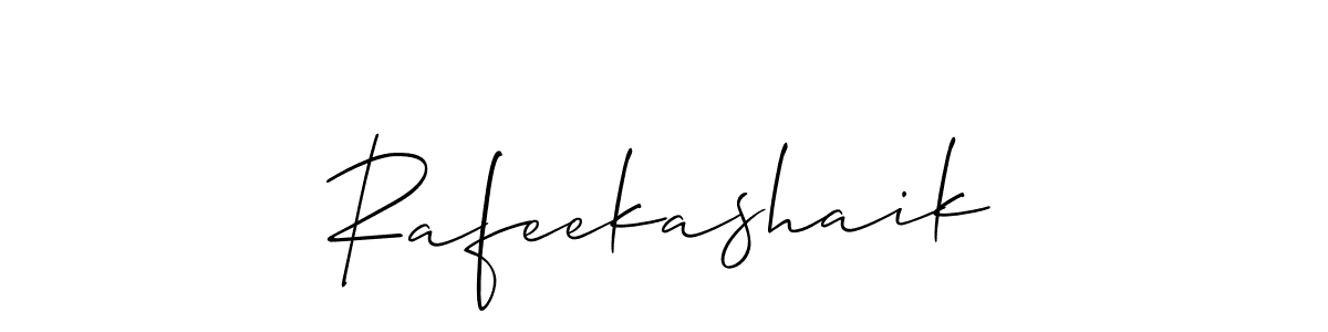 This is the best signature style for the Rafeekashaik name. Also you like these signature font (Allison_Script). Mix name signature. Rafeekashaik signature style 2 images and pictures png