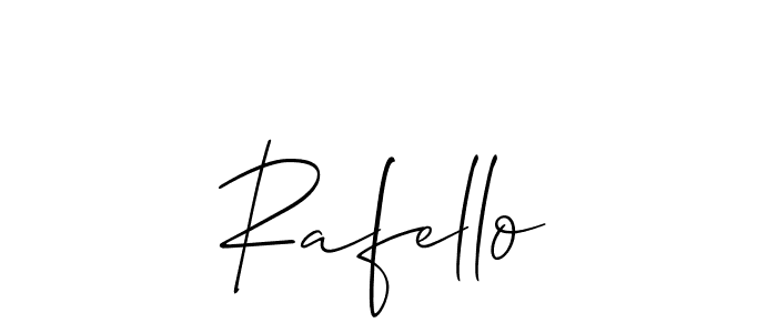 Design your own signature with our free online signature maker. With this signature software, you can create a handwritten (Allison_Script) signature for name Rafello. Rafello signature style 2 images and pictures png