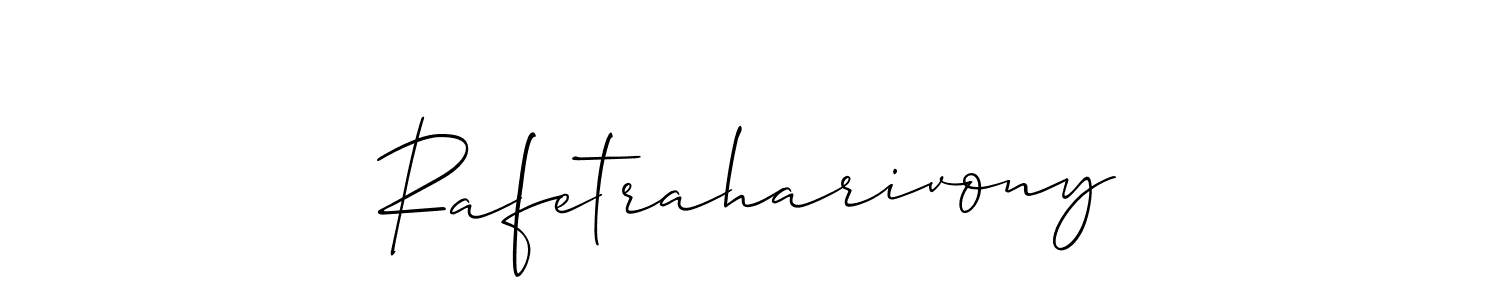 Create a beautiful signature design for name Rafetraharivony. With this signature (Allison_Script) fonts, you can make a handwritten signature for free. Rafetraharivony signature style 2 images and pictures png