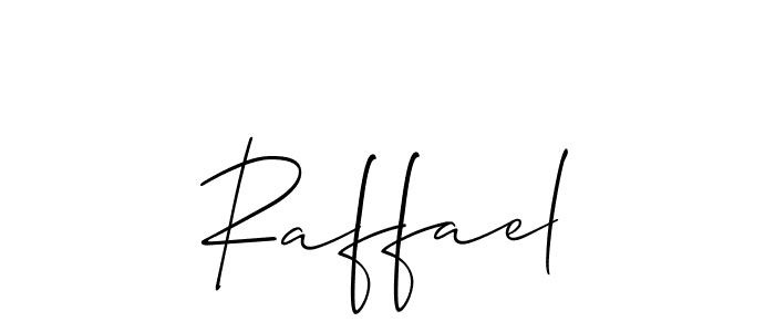 The best way (Allison_Script) to make a short signature is to pick only two or three words in your name. The name Raffael include a total of six letters. For converting this name. Raffael signature style 2 images and pictures png