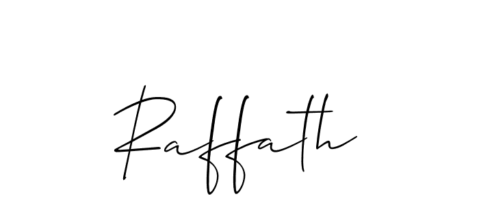 How to Draw Raffath signature style? Allison_Script is a latest design signature styles for name Raffath. Raffath signature style 2 images and pictures png
