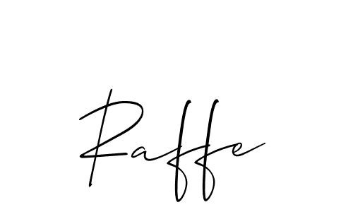 How to make Raffe signature? Allison_Script is a professional autograph style. Create handwritten signature for Raffe name. Raffe signature style 2 images and pictures png