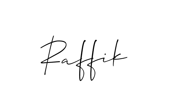 Also we have Raffik name is the best signature style. Create professional handwritten signature collection using Allison_Script autograph style. Raffik signature style 2 images and pictures png