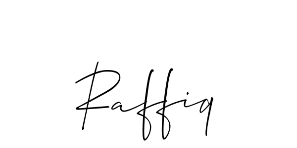 Also we have Raffiq name is the best signature style. Create professional handwritten signature collection using Allison_Script autograph style. Raffiq signature style 2 images and pictures png
