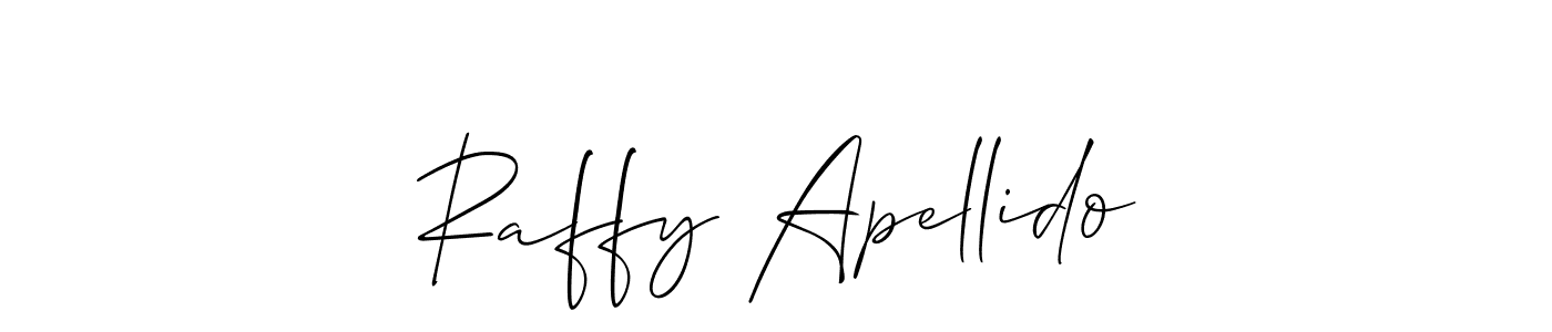 Also we have Raffy Apellido name is the best signature style. Create professional handwritten signature collection using Allison_Script autograph style. Raffy Apellido signature style 2 images and pictures png