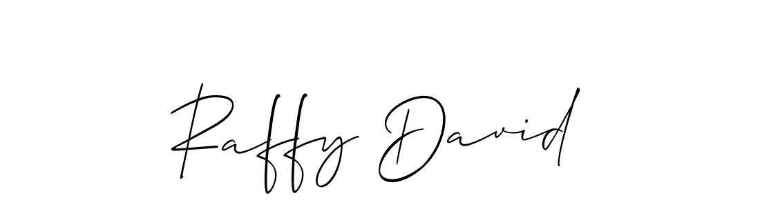 Make a beautiful signature design for name Raffy David. With this signature (Allison_Script) style, you can create a handwritten signature for free. Raffy David signature style 2 images and pictures png