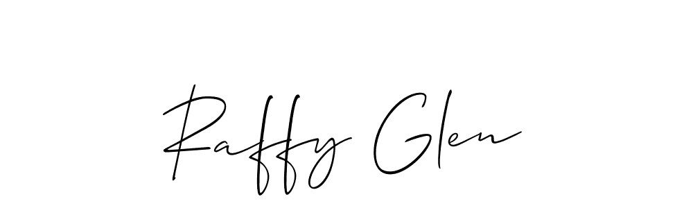 How to make Raffy Glen signature? Allison_Script is a professional autograph style. Create handwritten signature for Raffy Glen name. Raffy Glen signature style 2 images and pictures png