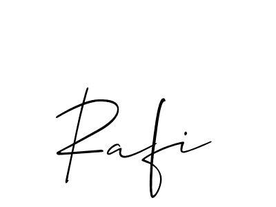 Rafi stylish signature style. Best Handwritten Sign (Allison_Script) for my name. Handwritten Signature Collection Ideas for my name Rafi. Rafi signature style 2 images and pictures png