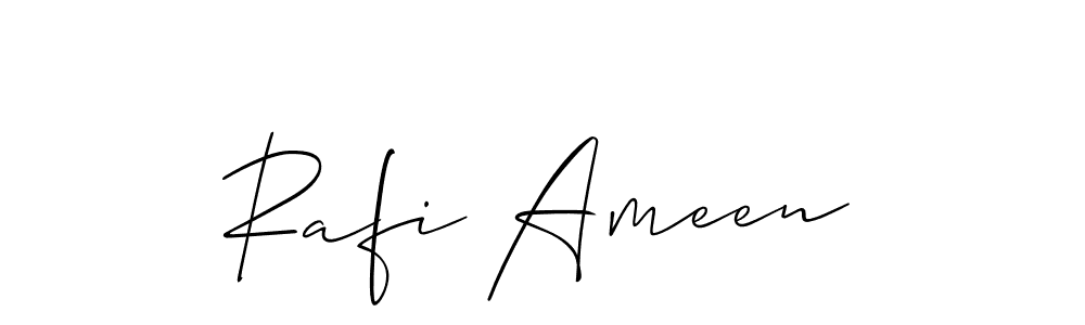 Similarly Allison_Script is the best handwritten signature design. Signature creator online .You can use it as an online autograph creator for name Rafi Ameen. Rafi Ameen signature style 2 images and pictures png