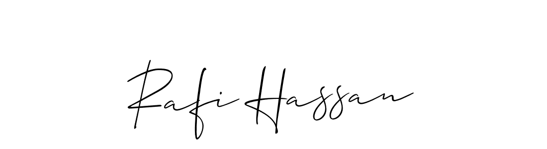 Design your own signature with our free online signature maker. With this signature software, you can create a handwritten (Allison_Script) signature for name Rafi Hassan. Rafi Hassan signature style 2 images and pictures png