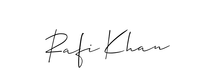 if you are searching for the best signature style for your name Rafi Khan. so please give up your signature search. here we have designed multiple signature styles  using Allison_Script. Rafi Khan signature style 2 images and pictures png