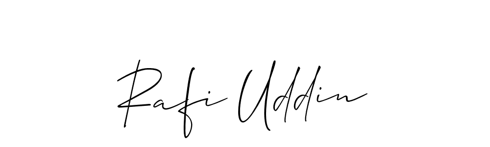 Create a beautiful signature design for name Rafi Uddin. With this signature (Allison_Script) fonts, you can make a handwritten signature for free. Rafi Uddin signature style 2 images and pictures png