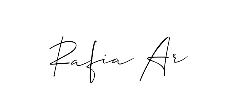 Once you've used our free online signature maker to create your best signature Allison_Script style, it's time to enjoy all of the benefits that Rafia Ar name signing documents. Rafia Ar signature style 2 images and pictures png