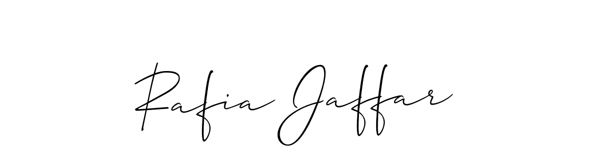 Design your own signature with our free online signature maker. With this signature software, you can create a handwritten (Allison_Script) signature for name Rafia Jaffar. Rafia Jaffar signature style 2 images and pictures png