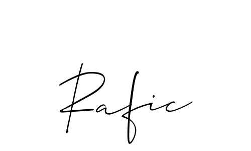How to make Rafic signature? Allison_Script is a professional autograph style. Create handwritten signature for Rafic name. Rafic signature style 2 images and pictures png