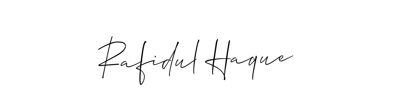 How to make Rafidul Haque signature? Allison_Script is a professional autograph style. Create handwritten signature for Rafidul Haque name. Rafidul Haque signature style 2 images and pictures png