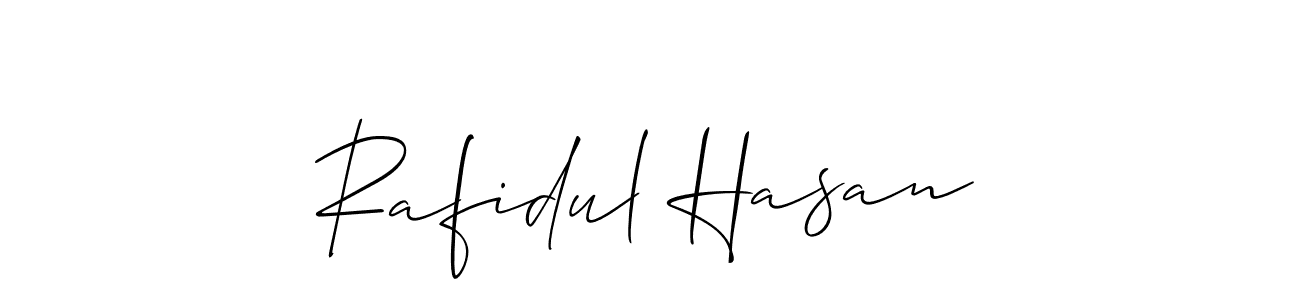 Design your own signature with our free online signature maker. With this signature software, you can create a handwritten (Allison_Script) signature for name Rafidul Hasan. Rafidul Hasan signature style 2 images and pictures png