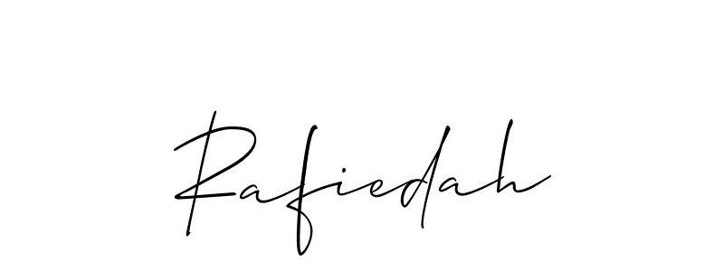 You can use this online signature creator to create a handwritten signature for the name Rafiedah. This is the best online autograph maker. Rafiedah signature style 2 images and pictures png