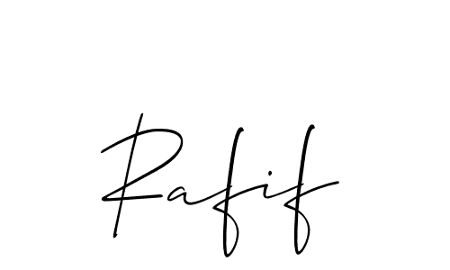 How to make Rafif name signature. Use Allison_Script style for creating short signs online. This is the latest handwritten sign. Rafif signature style 2 images and pictures png