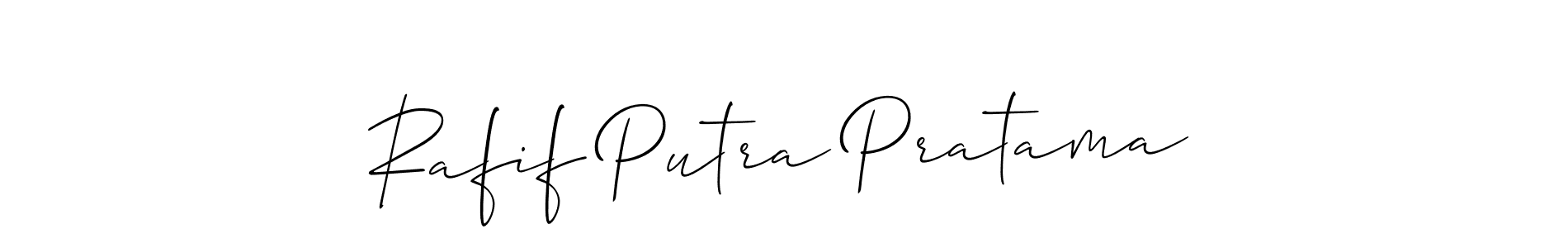 Rafif Putra Pratama stylish signature style. Best Handwritten Sign (Allison_Script) for my name. Handwritten Signature Collection Ideas for my name Rafif Putra Pratama. Rafif Putra Pratama signature style 2 images and pictures png