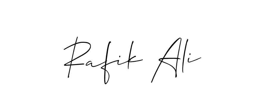 It looks lik you need a new signature style for name Rafik Ali. Design unique handwritten (Allison_Script) signature with our free signature maker in just a few clicks. Rafik Ali signature style 2 images and pictures png