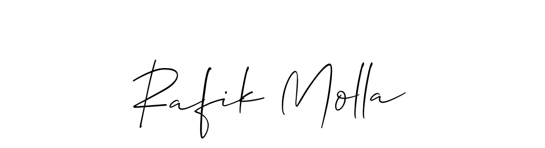 Similarly Allison_Script is the best handwritten signature design. Signature creator online .You can use it as an online autograph creator for name Rafik Molla. Rafik Molla signature style 2 images and pictures png