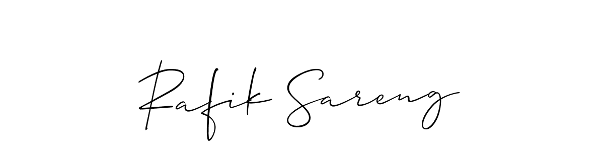 Make a beautiful signature design for name Rafik Sareng. Use this online signature maker to create a handwritten signature for free. Rafik Sareng signature style 2 images and pictures png