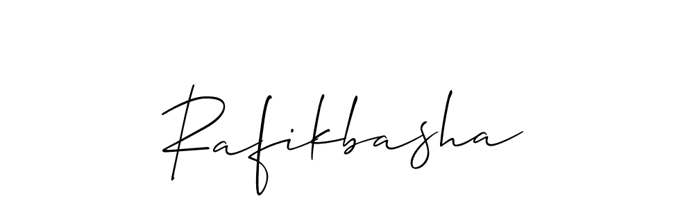 Create a beautiful signature design for name Rafikbasha. With this signature (Allison_Script) fonts, you can make a handwritten signature for free. Rafikbasha signature style 2 images and pictures png