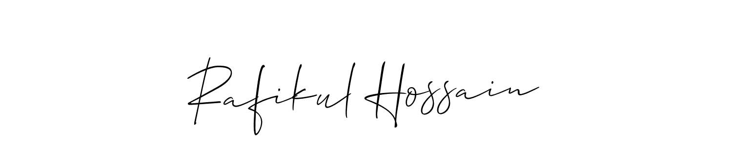 Also You can easily find your signature by using the search form. We will create Rafikul Hossain name handwritten signature images for you free of cost using Allison_Script sign style. Rafikul Hossain signature style 2 images and pictures png