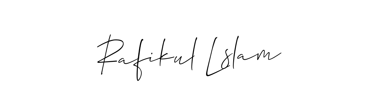 Create a beautiful signature design for name Rafikul Lslam. With this signature (Allison_Script) fonts, you can make a handwritten signature for free. Rafikul Lslam signature style 2 images and pictures png