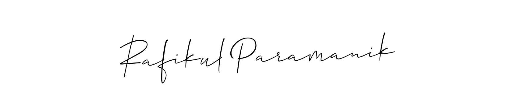 Rafikul Paramanik stylish signature style. Best Handwritten Sign (Allison_Script) for my name. Handwritten Signature Collection Ideas for my name Rafikul Paramanik. Rafikul Paramanik signature style 2 images and pictures png