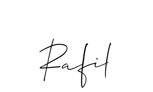 Similarly Allison_Script is the best handwritten signature design. Signature creator online .You can use it as an online autograph creator for name Rafil. Rafil signature style 2 images and pictures png