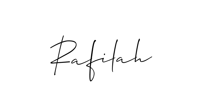 Best and Professional Signature Style for Rafilah. Allison_Script Best Signature Style Collection. Rafilah signature style 2 images and pictures png