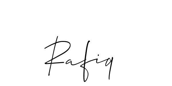 Also we have Rafiq  name is the best signature style. Create professional handwritten signature collection using Allison_Script autograph style. Rafiq  signature style 2 images and pictures png