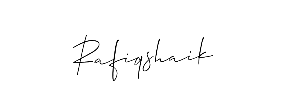 Rafiqshaik stylish signature style. Best Handwritten Sign (Allison_Script) for my name. Handwritten Signature Collection Ideas for my name Rafiqshaik. Rafiqshaik signature style 2 images and pictures png