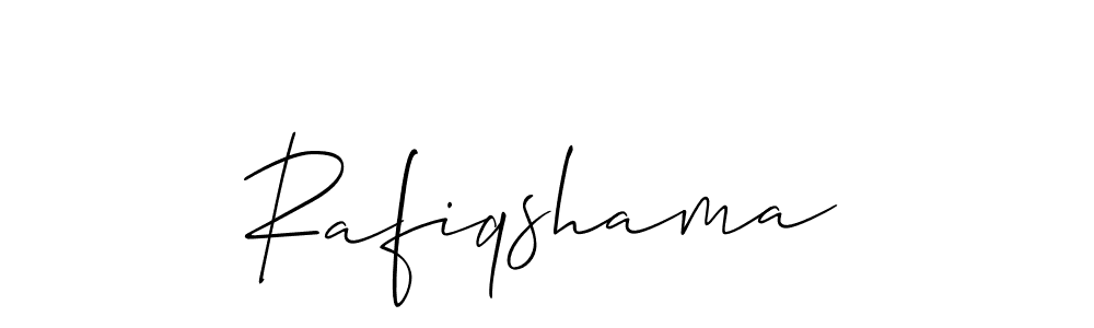 Make a short Rafiqshama signature style. Manage your documents anywhere anytime using Allison_Script. Create and add eSignatures, submit forms, share and send files easily. Rafiqshama signature style 2 images and pictures png
