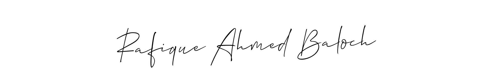 You should practise on your own different ways (Allison_Script) to write your name (Rafique Ahmed Baloch) in signature. don't let someone else do it for you. Rafique Ahmed Baloch signature style 2 images and pictures png