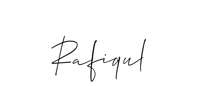 How to make Rafiqul name signature. Use Allison_Script style for creating short signs online. This is the latest handwritten sign. Rafiqul signature style 2 images and pictures png