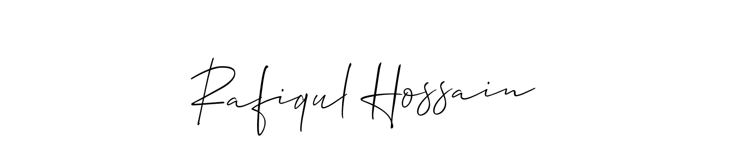 How to make Rafiqul Hossain name signature. Use Allison_Script style for creating short signs online. This is the latest handwritten sign. Rafiqul Hossain signature style 2 images and pictures png