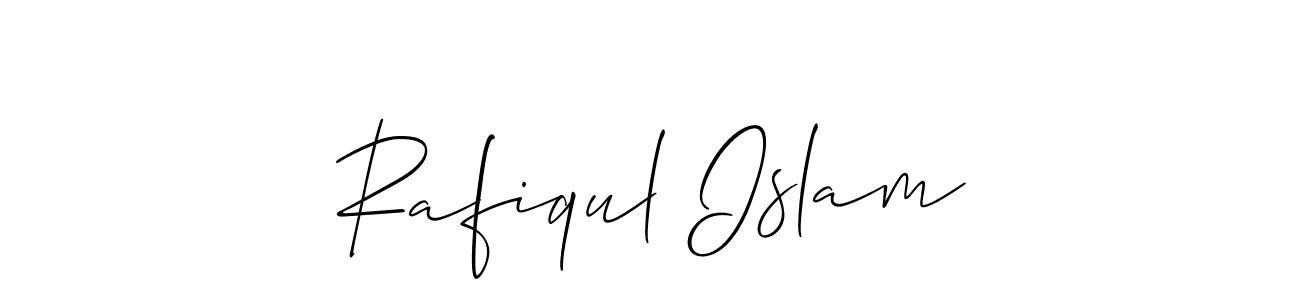 Create a beautiful signature design for name Rafiqul Islam. With this signature (Allison_Script) fonts, you can make a handwritten signature for free. Rafiqul Islam signature style 2 images and pictures png
