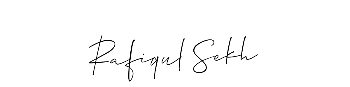 Also You can easily find your signature by using the search form. We will create Rafiqul Sekh name handwritten signature images for you free of cost using Allison_Script sign style. Rafiqul Sekh signature style 2 images and pictures png