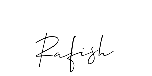 How to make Rafish name signature. Use Allison_Script style for creating short signs online. This is the latest handwritten sign. Rafish signature style 2 images and pictures png