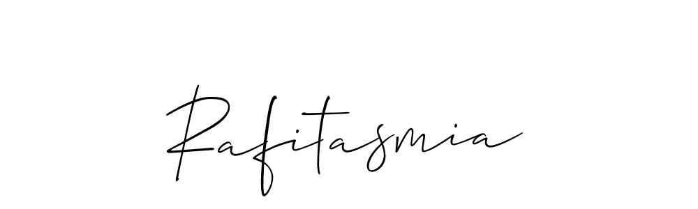 Make a short Rafitasmia signature style. Manage your documents anywhere anytime using Allison_Script. Create and add eSignatures, submit forms, share and send files easily. Rafitasmia signature style 2 images and pictures png