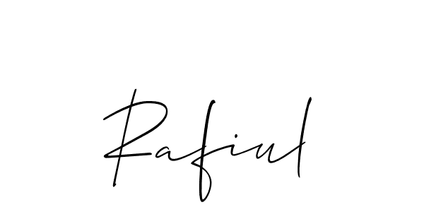 Also we have Rafiul name is the best signature style. Create professional handwritten signature collection using Allison_Script autograph style. Rafiul signature style 2 images and pictures png