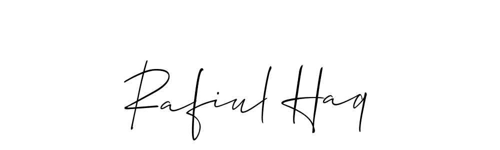 Make a beautiful signature design for name Rafiul Haq. With this signature (Allison_Script) style, you can create a handwritten signature for free. Rafiul Haq signature style 2 images and pictures png